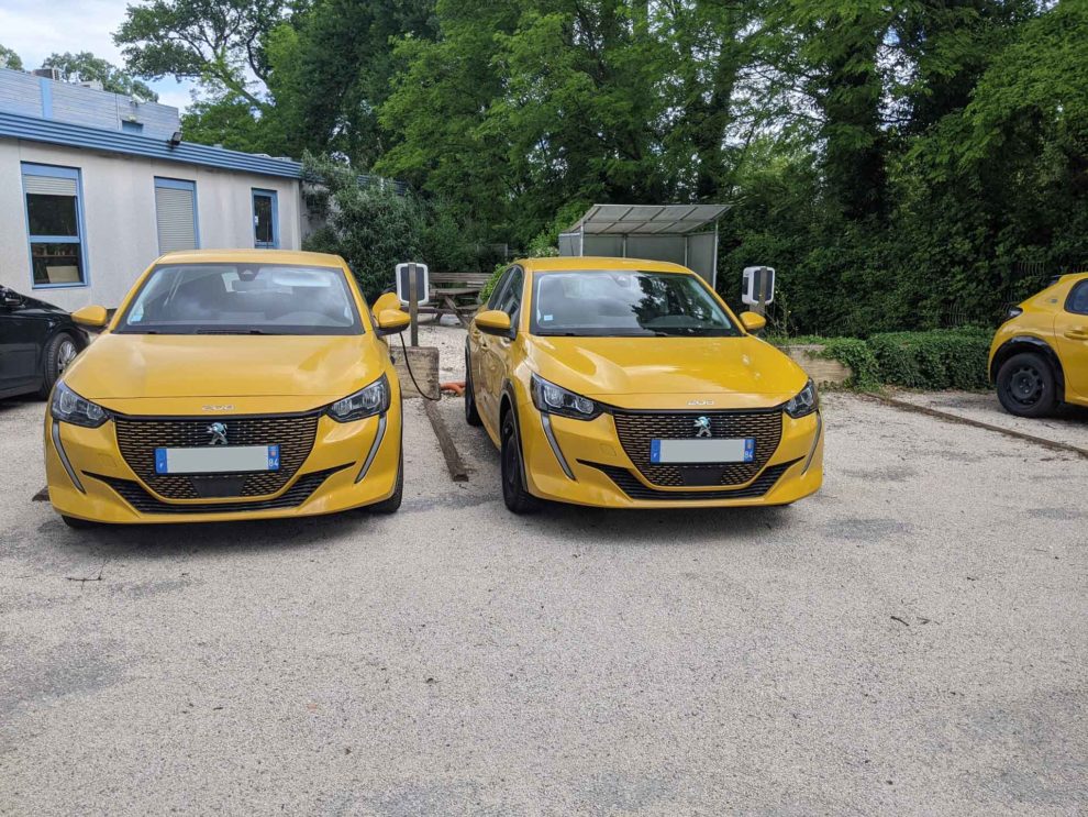 Flotte de voitures électriques de l'HADAR à Avignon